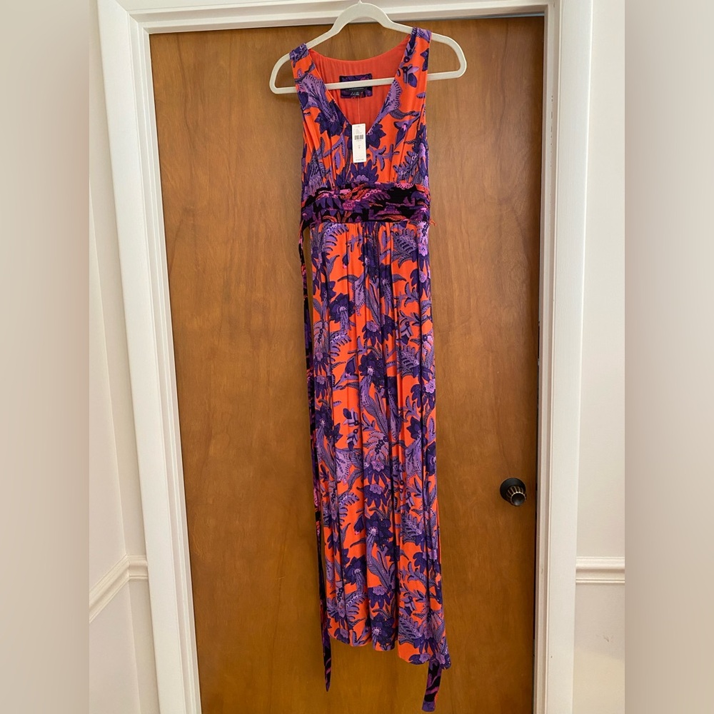NWT Anthro Maxi Dress sz 0 - Picture 2 of 8